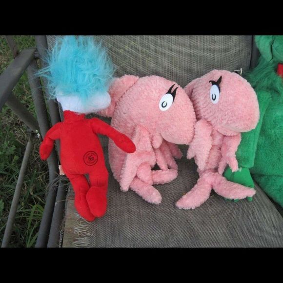 10 Dr. Seuss Plushes Grinch Sneetch Lorax Sam Spot Max Thing 2 Fish Classroom - Picture 7 of 16